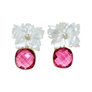 JULIE RYAN Aster Pink Earrings