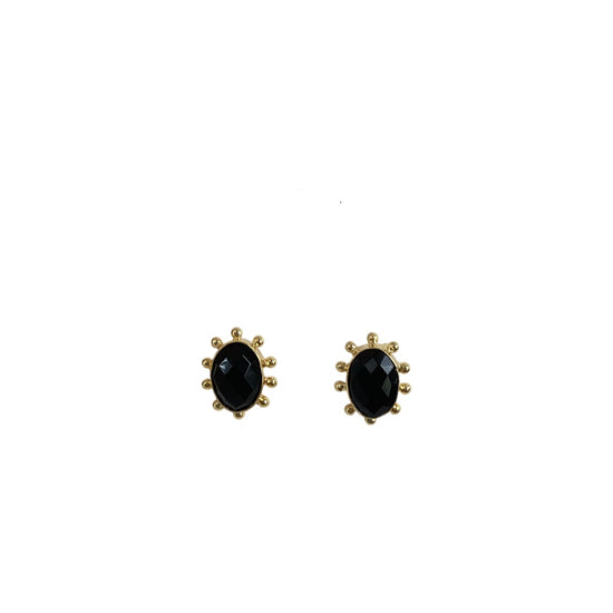 JULIE RYAN Caprice Onyx Earrings