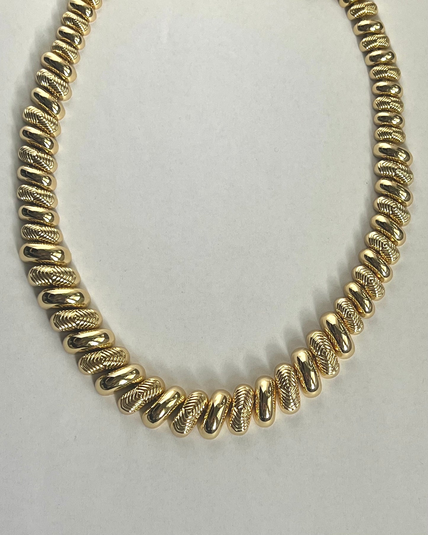 Gold Dome Chain Necklace