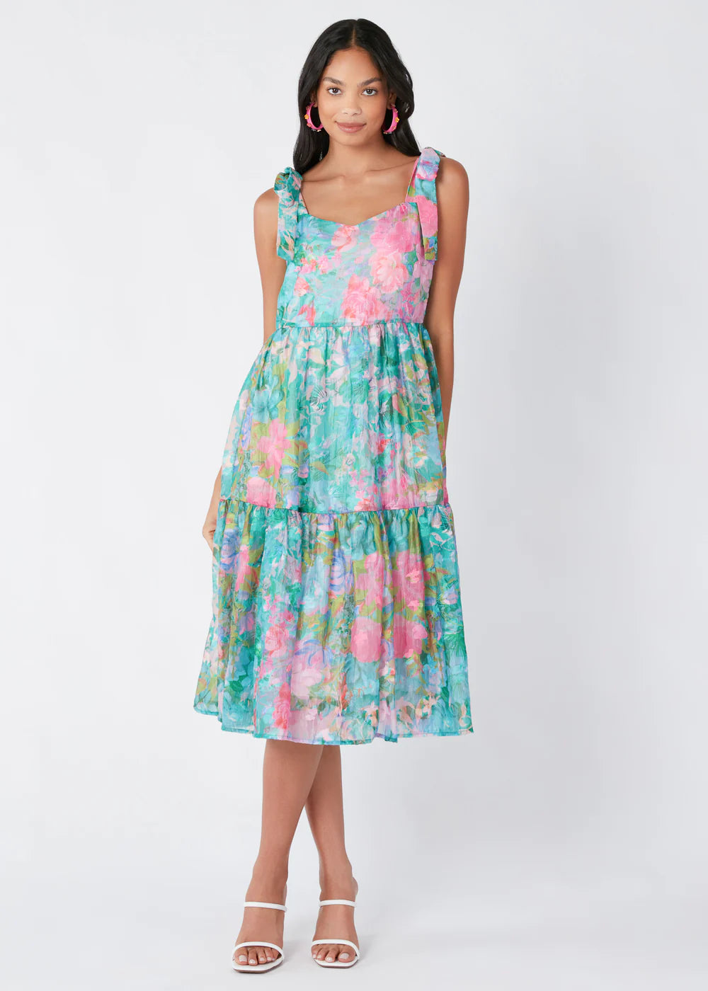 ABBEY GLASS Maya Dress Vivid Bloom Organza