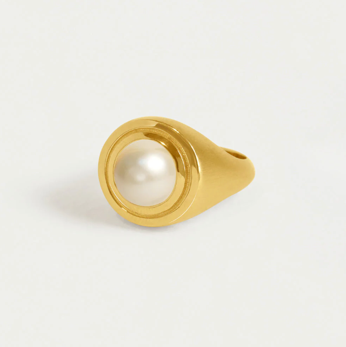 DEAN DAVIDSON Mini Signet Ring - pearl