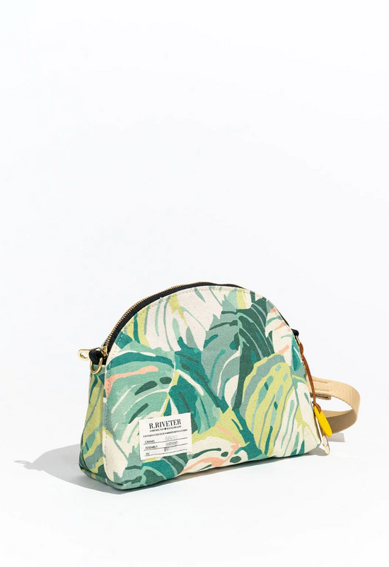 R. RIVETER Hopper Printed Canvas Bag - Palm Leaf