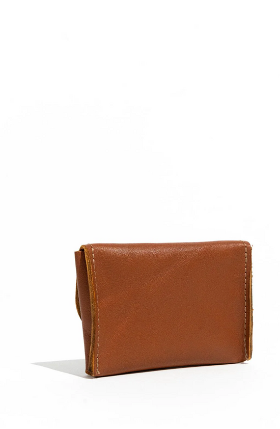 Load image into Gallery viewer, R. RIVETER Ida Mini Envelope Card Holder - tan leather
