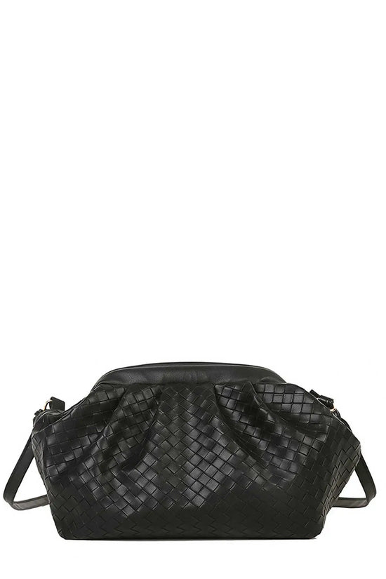 Load image into Gallery viewer, FADIVO NEW YORK Textured Crossbody Bag - black
