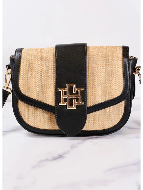 Load image into Gallery viewer, CAROLINE HILL Griffin Crossbody Bag - straw
