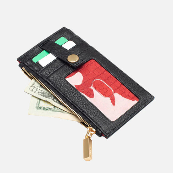 HAMMITT 210 West Thin Leather Wallet - black/brushed gold
