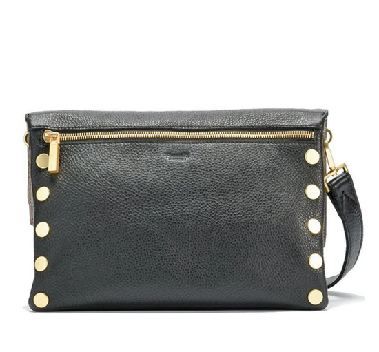 Load image into Gallery viewer, HAMMITT Dillon SML Leather Crossbody Clutch - grey natural
