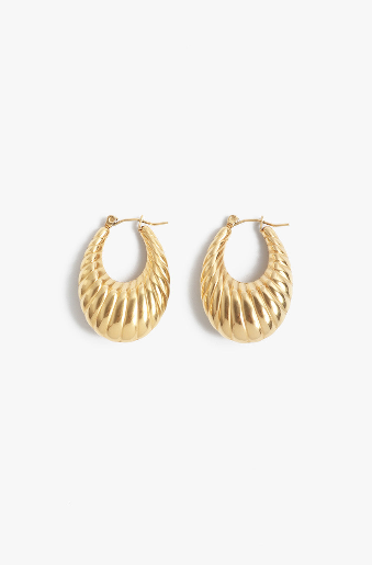 MARRIN COSTELLO Halle Hoops 1.25" - gold