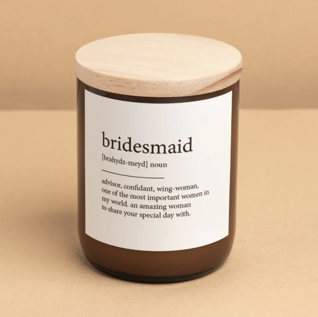 THE COMMONFOLK Dictionary Candle - bridesmaid - Palm Desert